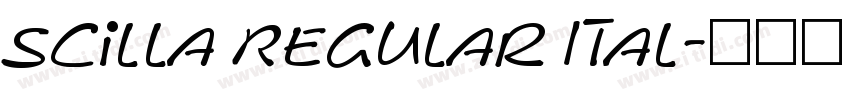 Scilla Regular Ital字体转换